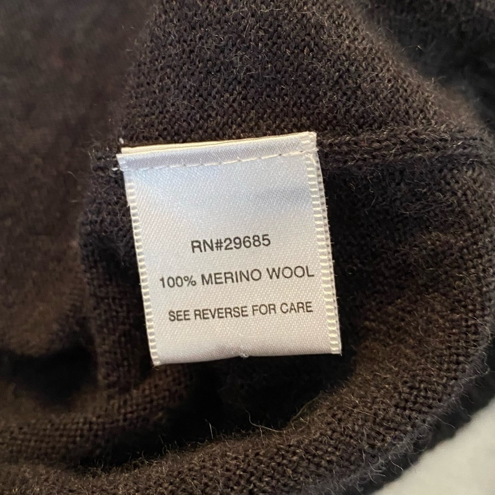 Pendleton 100% Wool Argyle Gray Button Front Card… - image 5